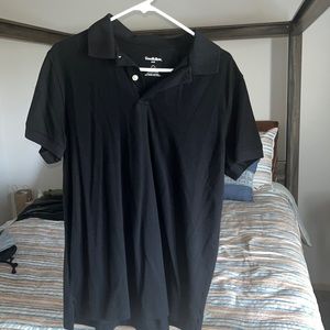 Men’s black polo shirt